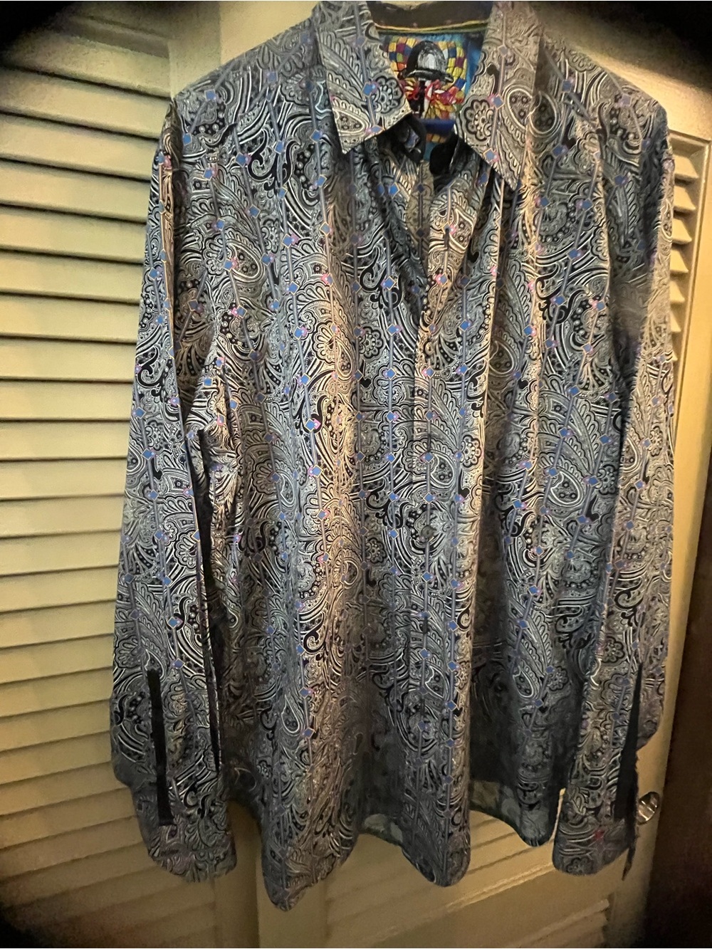 Robert Graham Paisley Long-Sleeve Shirt XL